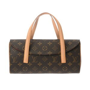 Louis Vuitton Monogram Sonatine Brown Canvas Handbag